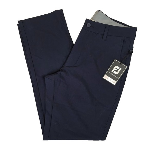 FootJoy Men's 30x30 Tour Fit Golf Pants Navy Blue Performnace Stretch 24491 NWT